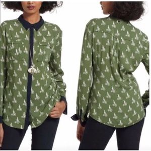 Anthro bicycle blouse 🚲🚲🚲